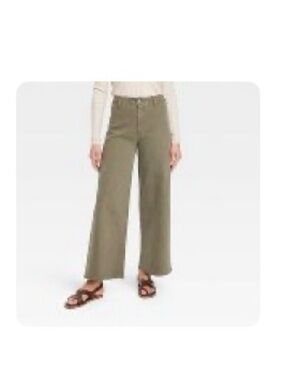 Universal Thread olive green Wide-Leg Pants